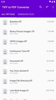 TIFF to PDF Converter android App screenshot 5